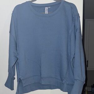 Grace Light Blue Knit Top